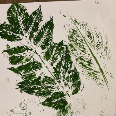 Printing rainforest animals and leaves