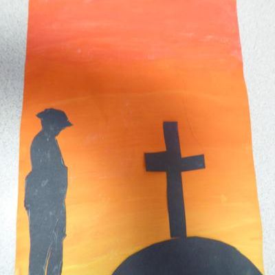 Silhouette of a Soldier
